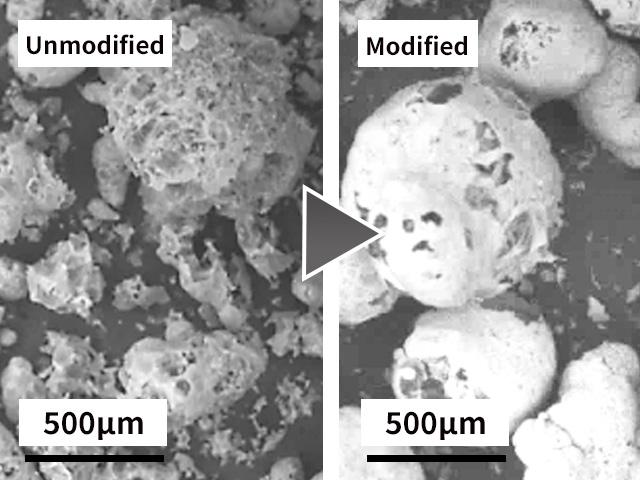 High strengthening of heat insulating materials by means of chemical modification